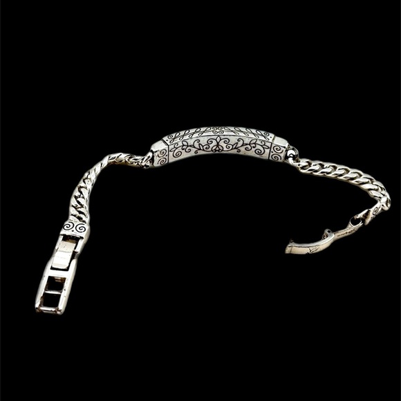 Brighton Granddaughter ID Bracelet.  Rare and Retired.  Silver plated ID - Picture 4 of 6